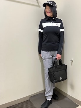 「アイテム（サンバイザー）」を使った、CNさん（レディース・154cm）の春コーディネート