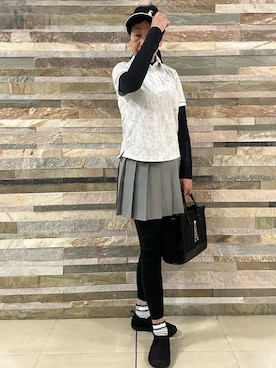 「アイテム（サンバイザー）」を使った、CNさん（レディース・154cm）の夏コーディネート