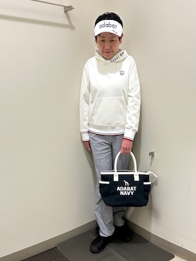 「アイテム（サンバイザー）」を使った、CNさん（レディース・154cm）の春コーディネート
