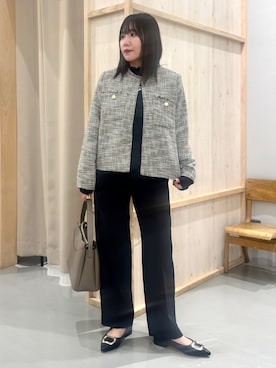 「THE SHOP TK （ザ ショップ ティーケー ）のアイテム（パンプス）」を使った、nanaさん（レディース・147cm）の冬コーディネート