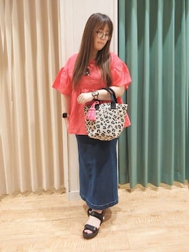 「DRESKIP（ドレスキップ）のアイテム」を使った、タガさん（レディース・157cm）の春コーディネート