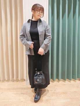 「Lee（リー）のアイテム（バッグ）」を使った、タガさん（レディース・157cm）の春コーディネート