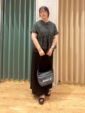 「SHOO・LA・RUE（シューラルー）のアイテム（サンダル）」を使った、タガさん（レディース・157cm）の夏コーディネート