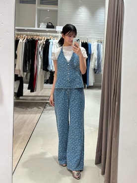 「アイテム（ジャケット/アウター）」を使った、ミクリさん（レディース・162cm）の春コーディネート