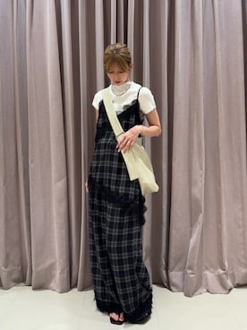 「mystic（ミスティック）のアイテム（バッグ）」を使った、ミクリさん（レディース・162cm）の夏コーディネート