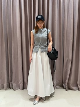 「アイテム（セットアップ）」を使った、ミクリさん（レディース・162cm）の夏コーディネート