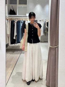 「mystic（ミスティック）のアイテム（トートバッグ）」を使った、ミクリさん（レディース・162cm）の春コーディネート