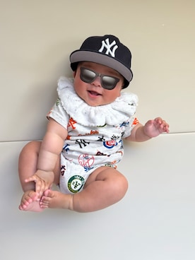 「Birthday（バースデイ）のアイテム」を使った、ひなぷさん（キッズ・70cm）の春コーディネート