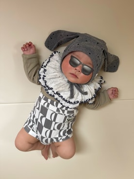 「Ocean&Ground（オーシャン&グラウンド）のアイテム」を使った、ひなぷさん（キッズ・70cm）の春コーディネート