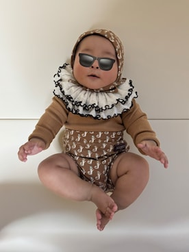 「Ocean&Ground（オーシャン&グラウンド）のアイテム」を使った、ひなぷさん（キッズ・70cm）の春コーディネート