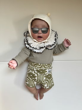 「Ocean&Ground（オーシャン&グラウンド）のアイテム」を使った、ひなぷさん（キッズ・70cm）の春コーディネート