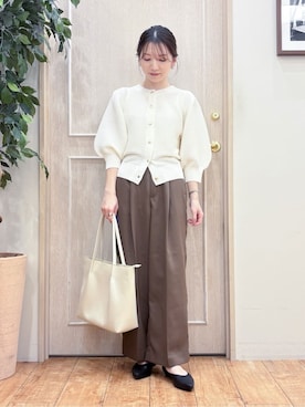 「DRESKIP（ドレスキップ）のアイテム」を使った、なみさん（レディース・161cm）の春コーディネート