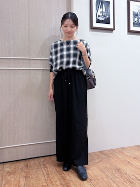 「Lee（リー）のアイテム」を使った、なみさん（レディース・161cm）の秋コーディネート