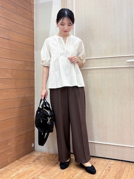 「SHOO・LA・RUE（シューラルー）のアイテム（パンプス）」を使った、なみさん（レディース・161cm）の春コーディネート