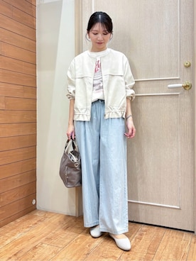 「Lee（リー）のアイテム（バッグ）」を使った、namislrさん（レディース・161cm）の春コーディネート