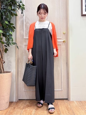 「SHOO・LA・RUE（シューラルー）のアイテム（サンダル）」を使った、なみさん（レディース・161cm）の春コーディネート