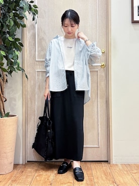 「PEANUTS（ピーナッツ）のアイテム」を使った、なみさん（レディース・161cm）の夏コーディネート