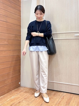 「SHOO・LA・RUE（シューラルー）のアイテム」を使った、namislrさん（レディース・161cm）の春コーディネート