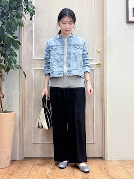 「INDIVI（インディヴィ）のアイテム」を使った、namislrさん（レディース・161cm）の冬コーディネート