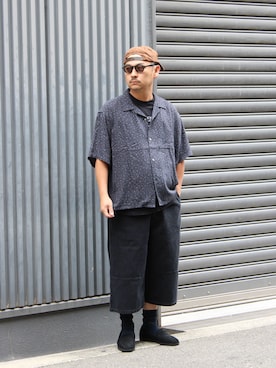 「WISM（ウィズム）のアイテム」を使った、タッキーさん（メンズ・171cm）の夏コーディネート