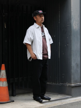 「WISM（ウィズム）のアイテム」を使った、タッキーさん（メンズ・171cm）の春コーディネート