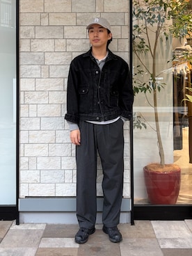「'47（フォーティーセブン）のアイテム」を使った、らいむさん（メンズ・170cm）の冬コーディネート