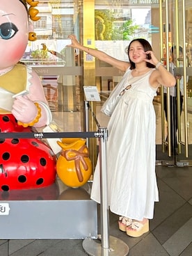 「coca（coca）（コカ）のアイテム（ワンピース/ドレス）」を使った、リココさん（レディース・159cm）の春コーディネート