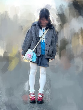 うちゅうさん（レディース・154cm）の冬コーディネート