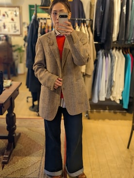 「Massimo Duttiのアイテム」を使った、Kikkaさん（レディース・168cm）の冬コーディネート