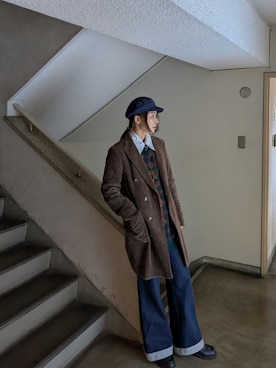 「アイテム（その他アウター）」を使った、Kikkaさん（レディース・168cm）の冬コーディネート