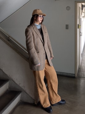 「WOOLRICH（ウールリッチ）のアイテム」を使った、Kikkaさん（レディース・168cm）の秋コーディネート