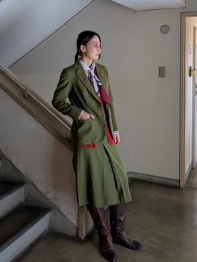 「アイテム（フォーマルスーツ/小物）」を使った、Kikkaさん（レディース・168cm）の秋コーディネート