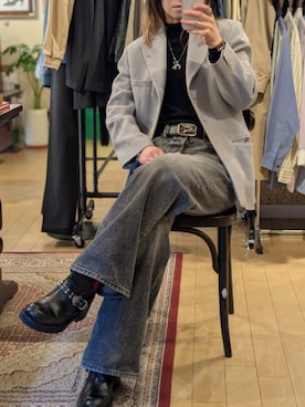 「H&M（エイチ・アンド・エム）のアイテム（パンツ）」を使った、Kikkaさん（レディース・168cm）の春コーディネート