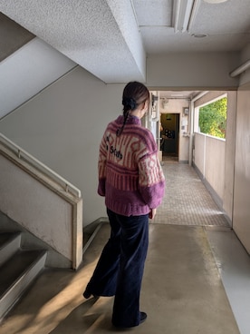 「Massimo Duttiのアイテム」を使った、Kikkaさん（レディース・168cm）の冬コーディネート