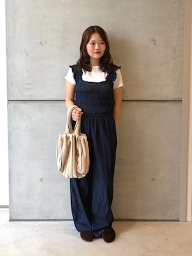 「BONGUSTA（ボングスタ）のアイテム」を使った、eruさん（レディース・158cm）の夏コーディネート