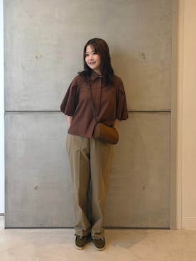 「KBF（ケイビーエフ）のアイテム（バッグ）」を使った、eruさん（レディース・158cm）の夏コーディネート