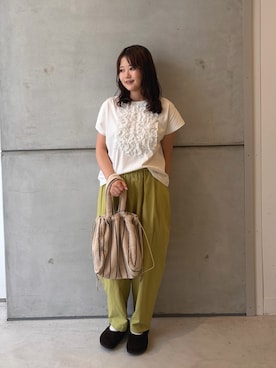 「BONGUSTA（ボングスタ）のアイテム」を使った、eruさん（レディース・158cm）の夏コーディネート