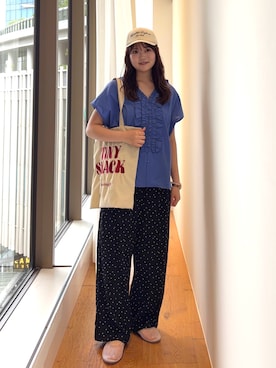 「URBAN RESEARCH Sonny Label（アーバンリサーチサニーレーベル）のアイテム（バッグ）」を使った、eruさん（レディース・158cm）の夏コーディネート