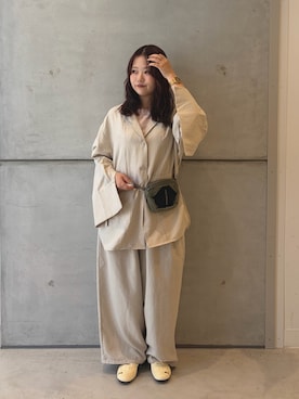 「KBF（ケイビーエフ）のアイテム（トップス）」を使った、eruさん（レディース・158cm）の秋コーディネート