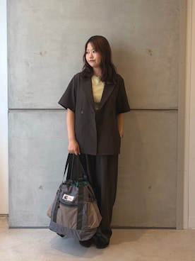 「アイテム（セットアップ）」を使った、eruさん（レディース・158cm）の夏コーディネート