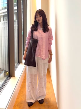 「KBF（ケイビーエフ）のアイテム（パンツ）」を使った、eruさん（レディース・158cm）の夏コーディネート