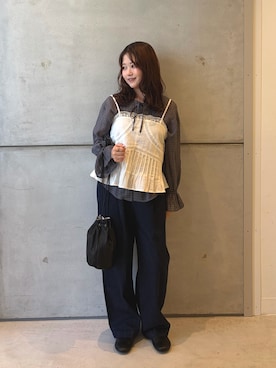 「かぐれ（カグレ）のアイテム」を使った、eruさん（レディース・158cm）の夏コーディネート