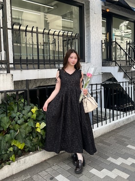 「CHARLES & KEITH（チャールズ & キース）のアイテム」を使った、natsukiさん（レディース・153cm）の春コーディネート