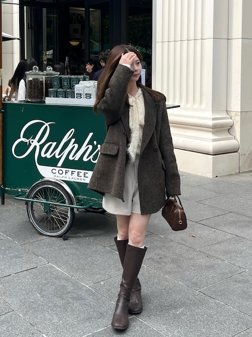 ブリティッシュヘリンボーンテーラードジャケット（テーラード