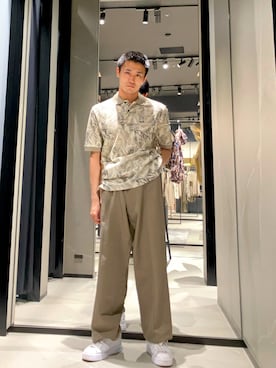 「ARMANI EXCHANGE（アルマーニエクスチェンジ）のアイテム」を使った、ao.ota.axexさん（メンズ・171cm）の春コーディネート