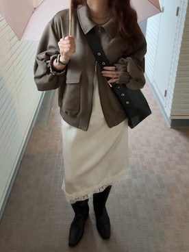 「STYLEMIXER（スタイルミキサー）のアイテム」を使った、umekoさん（レディース・163cm）の秋コーディネート