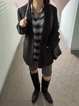 「STYLEMIXER（スタイルミキサー）のアイテム」を使った、umekoさん（レディース・163cm）の秋コーディネート