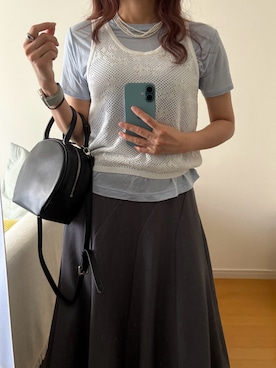 「RAGEBLUE（レイジブルー）のアイテム」を使った、umekoさん（レディース・163cm）の夏コーディネート