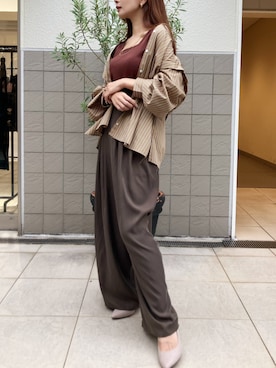 「RAW FUDGE（ローファッジ）のアイテム（トップス）」を使った、RAW FUDGEさん（レディース・153cm）の秋コーディネート