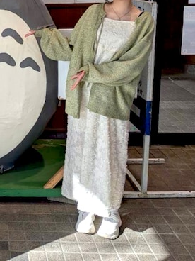「GU（ジーユー）のアイテム（スニーカー）」を使った、momokaさん（レディース・160cm）の夏コーディネート